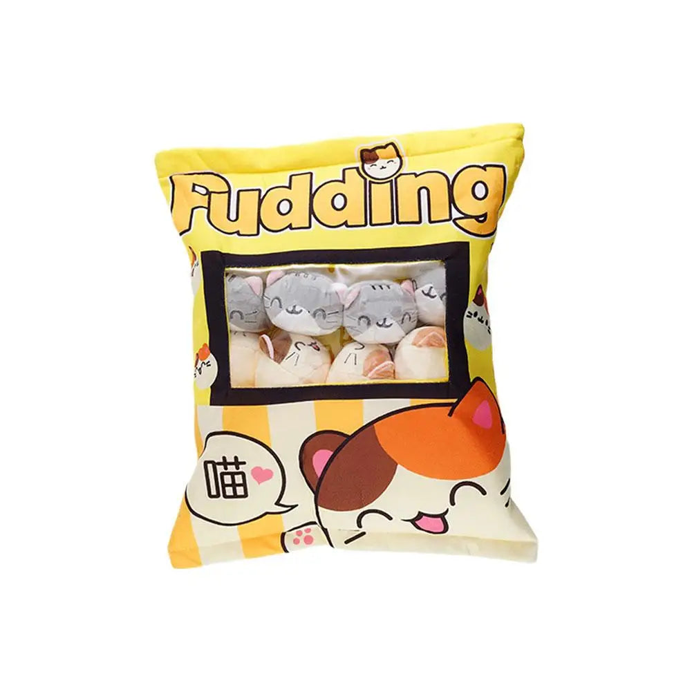 Cat Pudding Snack Pillow