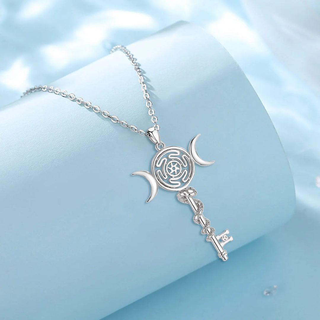 Hecate Key Sterling Silver Necklace