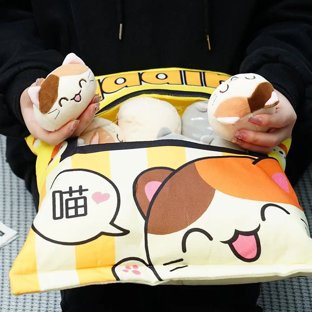 Cat Pudding Snack Pillow