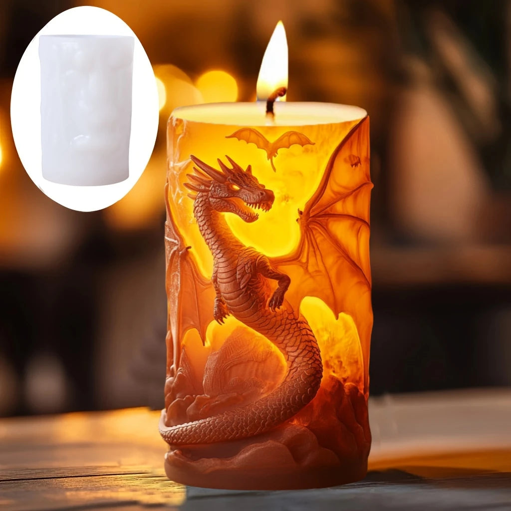 Dragon's Glow Candle Molds
