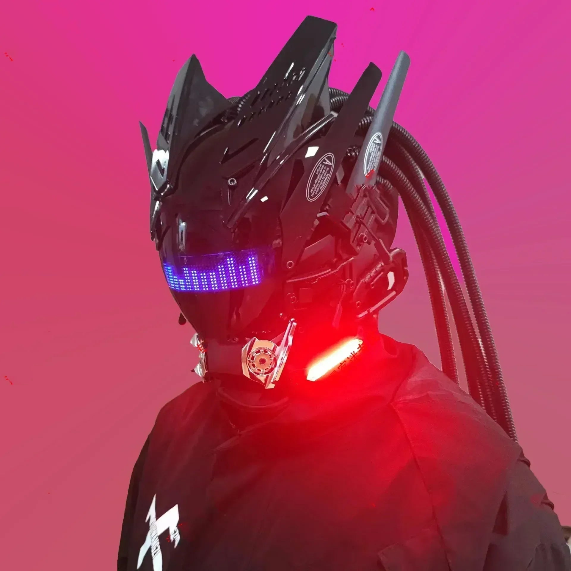 Cyberpunk Sentai Customizable LED Helmet