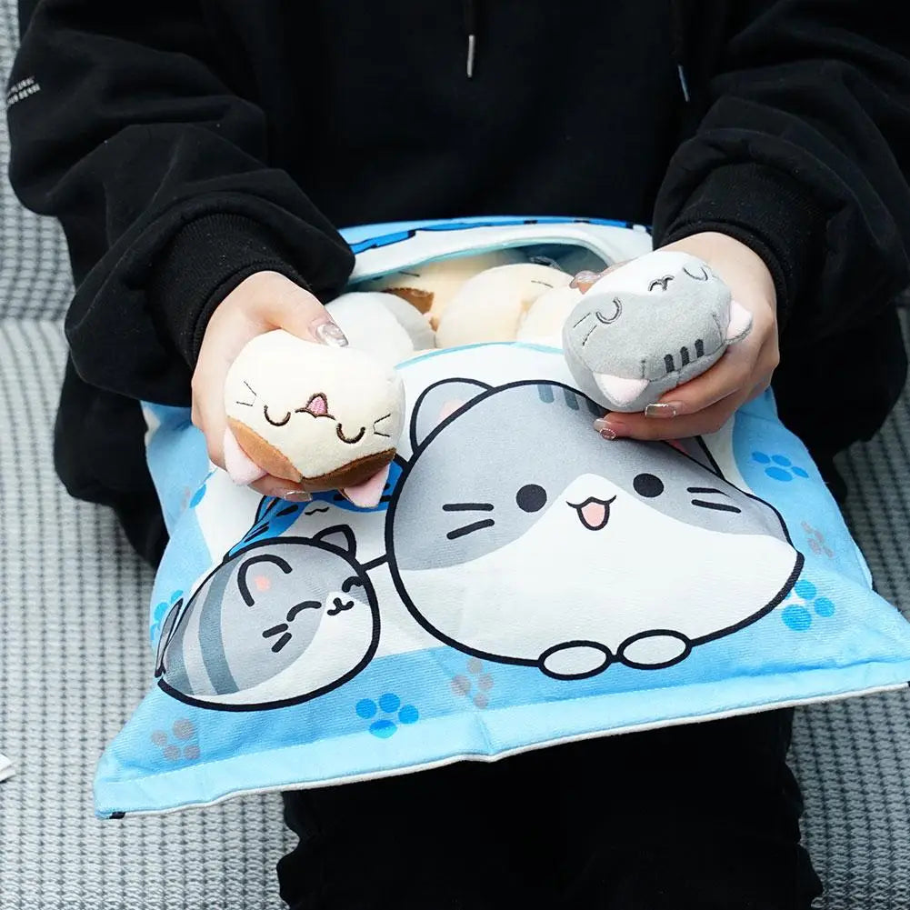 Cat Pudding Snack Pillow