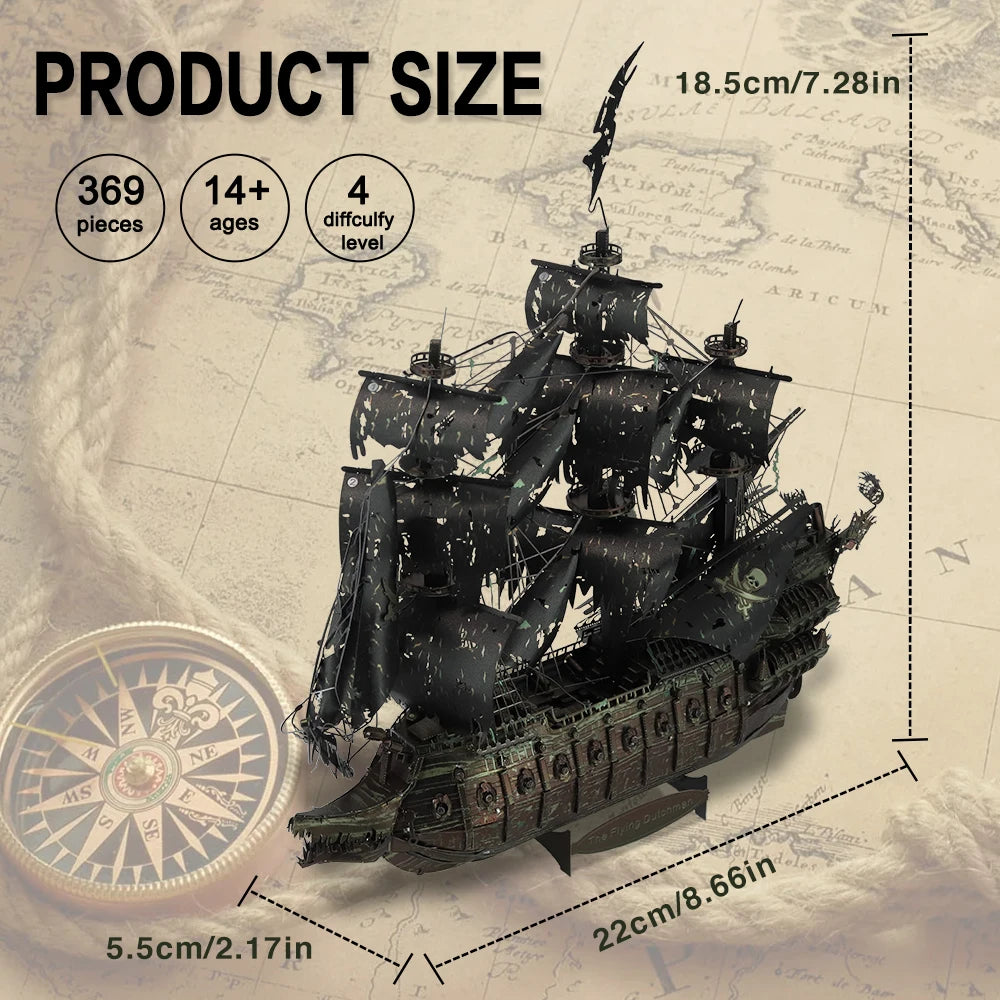 Pirate Ghost Ships 3D Metal Puzzles