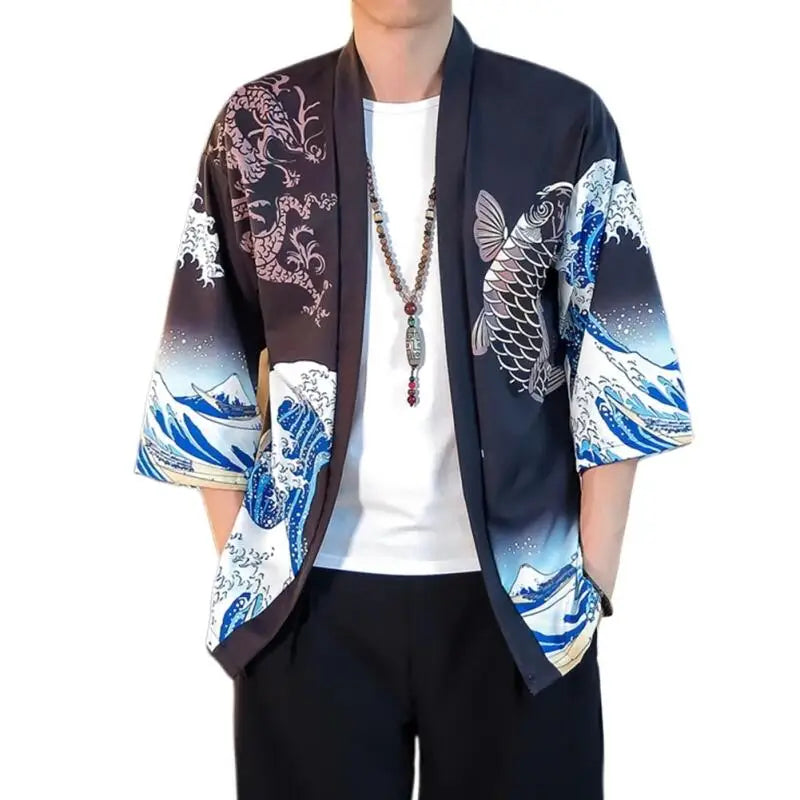 Ukiyo-e Dragon Gate Haori