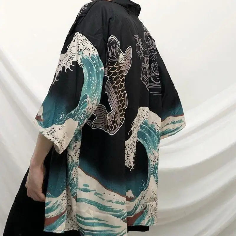 Ukiyo-e Dragon Gate Haori