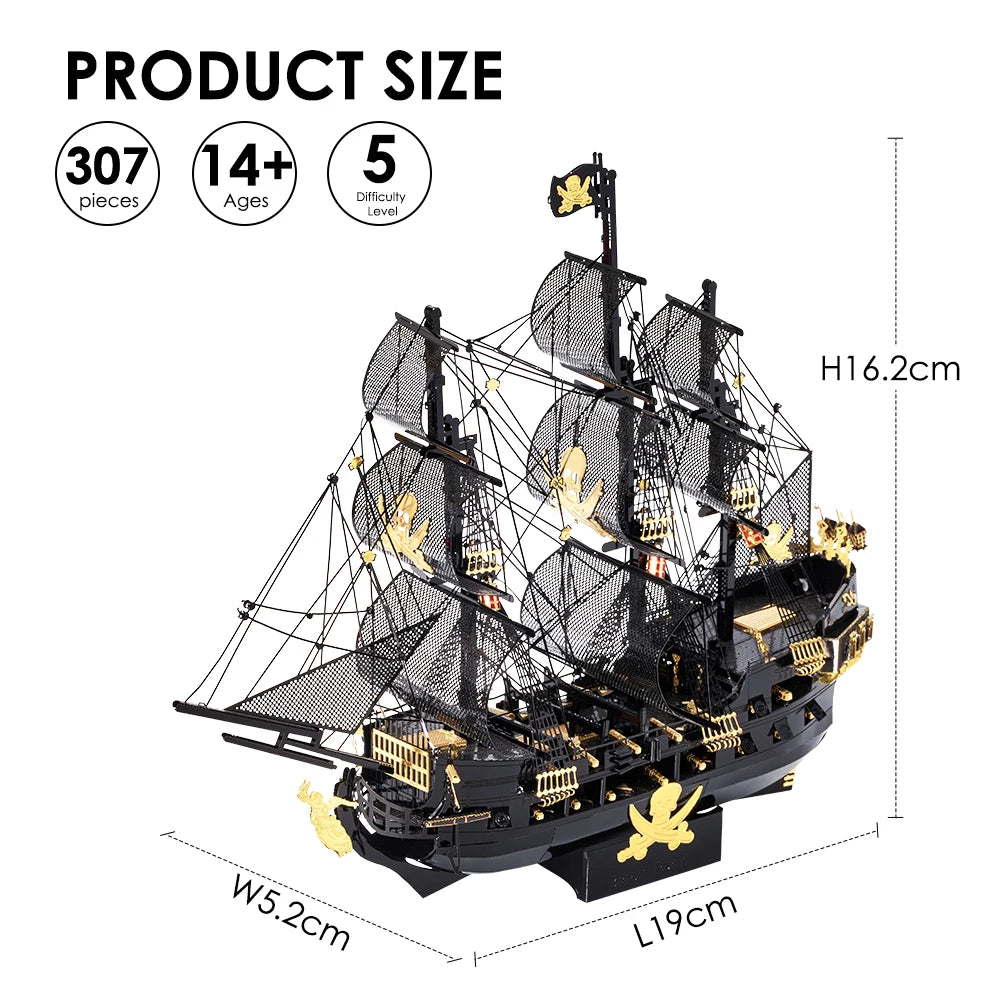 Pirate Ghost Ships 3D Metal Puzzles