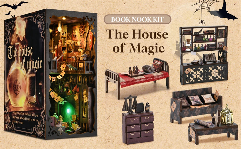 Magical Homes Book Nook Miniature Kit