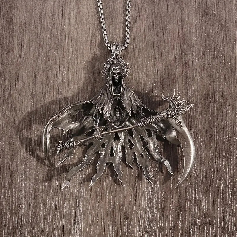 The Grim Reaper's Arrival Necklace