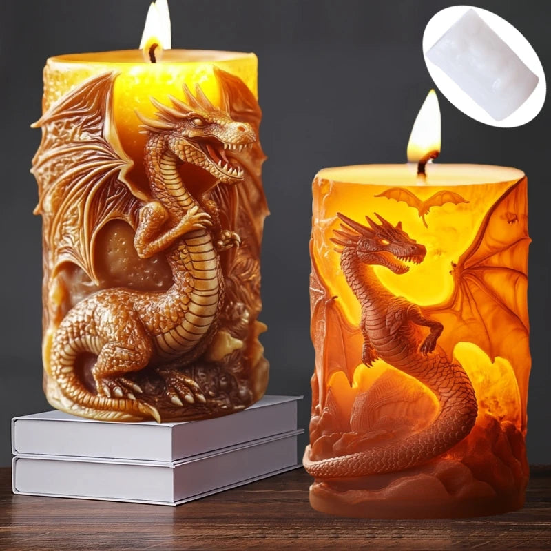 Dragon's Glow Candle Molds