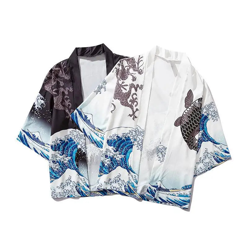 Ukiyo-e Dragon Gate Haori