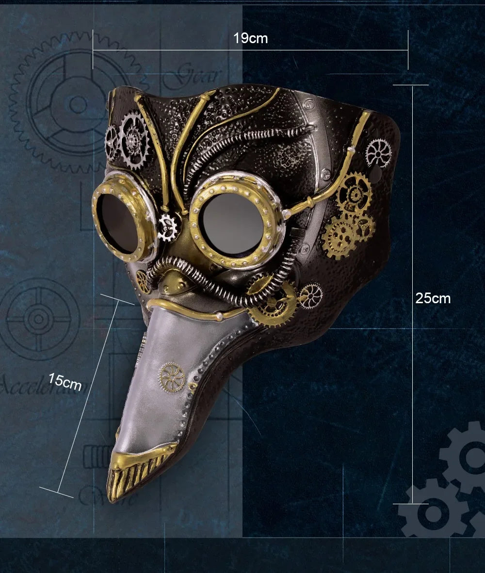 Steampunk Plague Doctor Mask