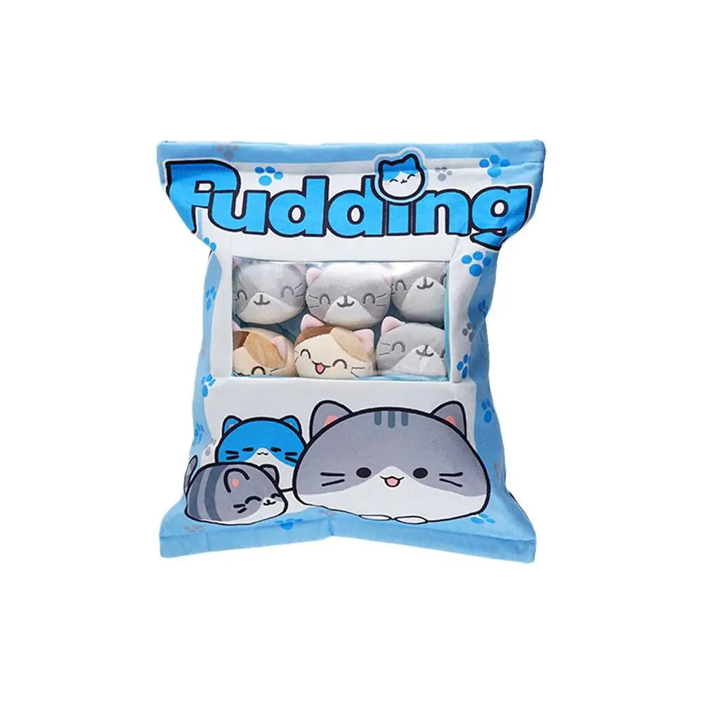 Cat Pudding Snack Pillow