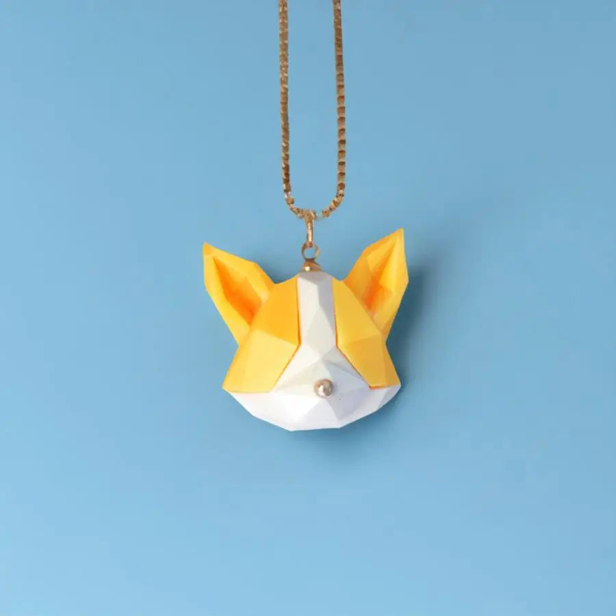 Glow in the Dark Luminous Puppy Head Necklace