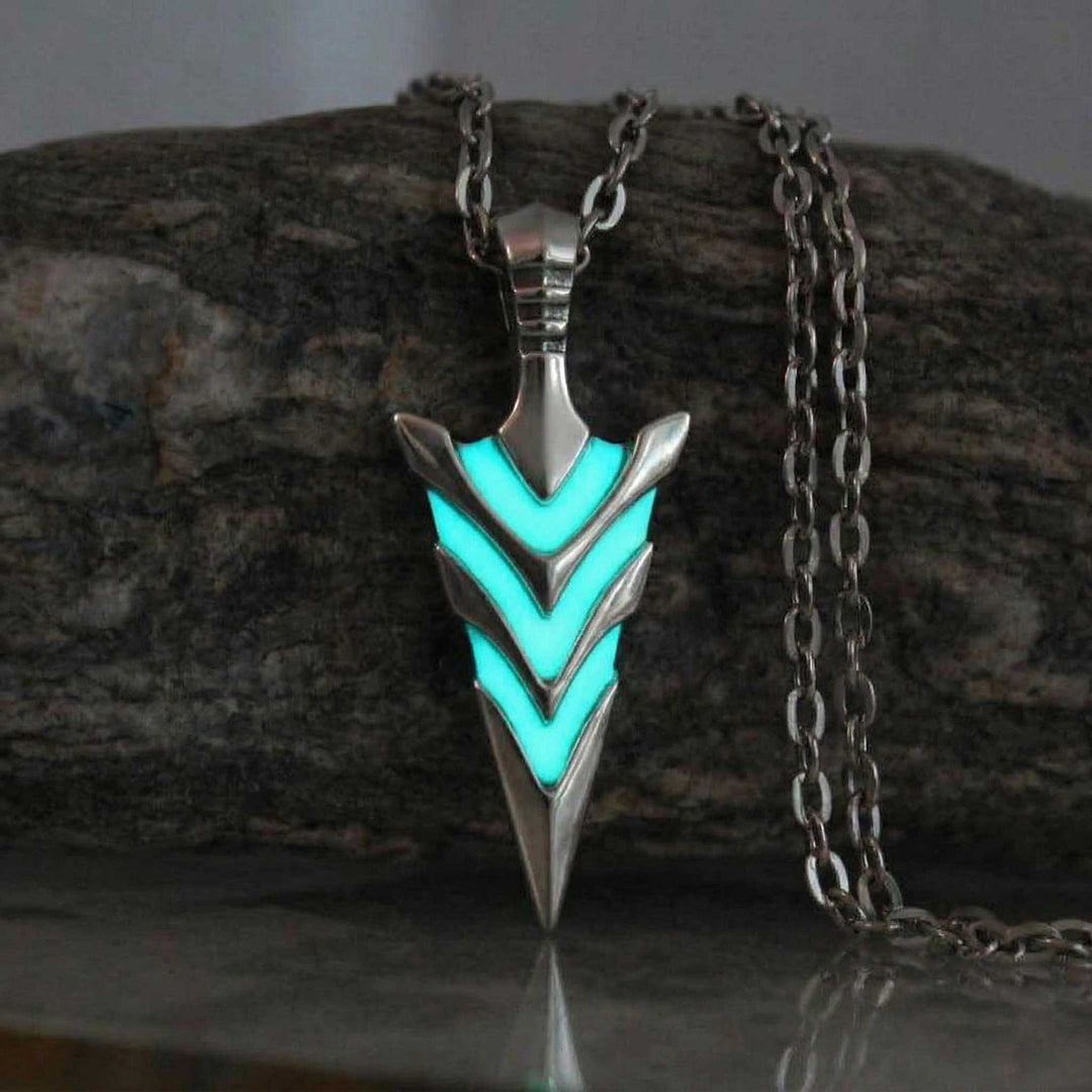 Glow In The Dark Arrowhead Necklaces