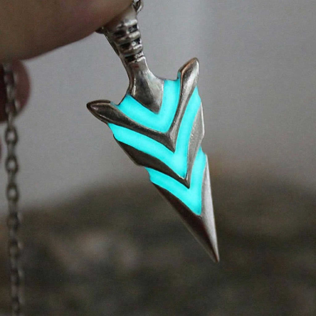 Glow In The Dark Arrowhead Necklaces