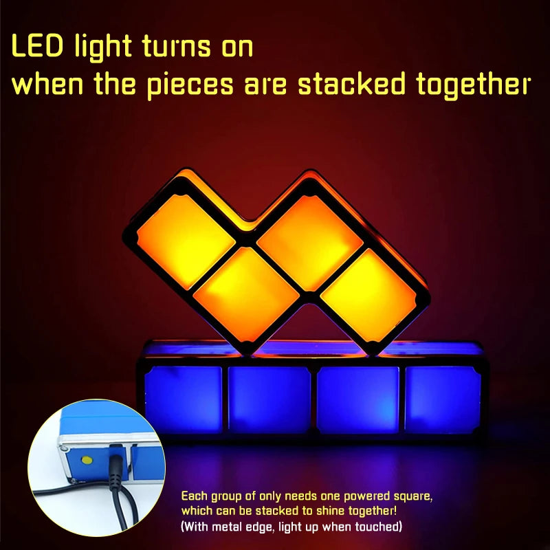 Stackable Puzzle Blocks Night Light