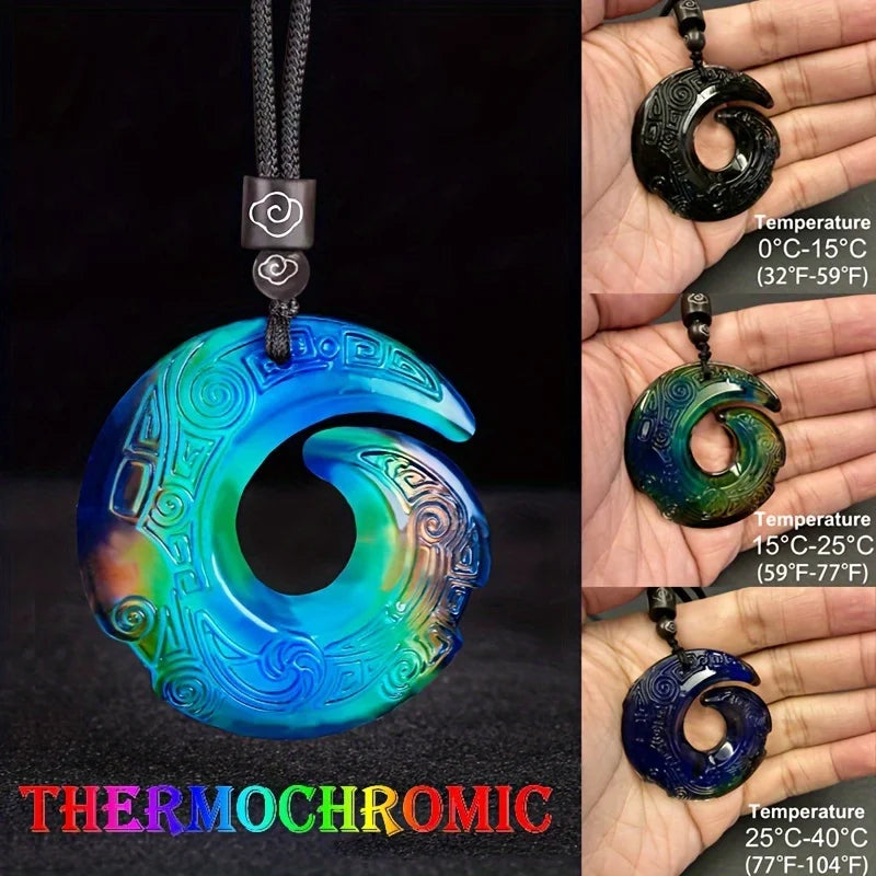 Thermochromic Enso Necklace