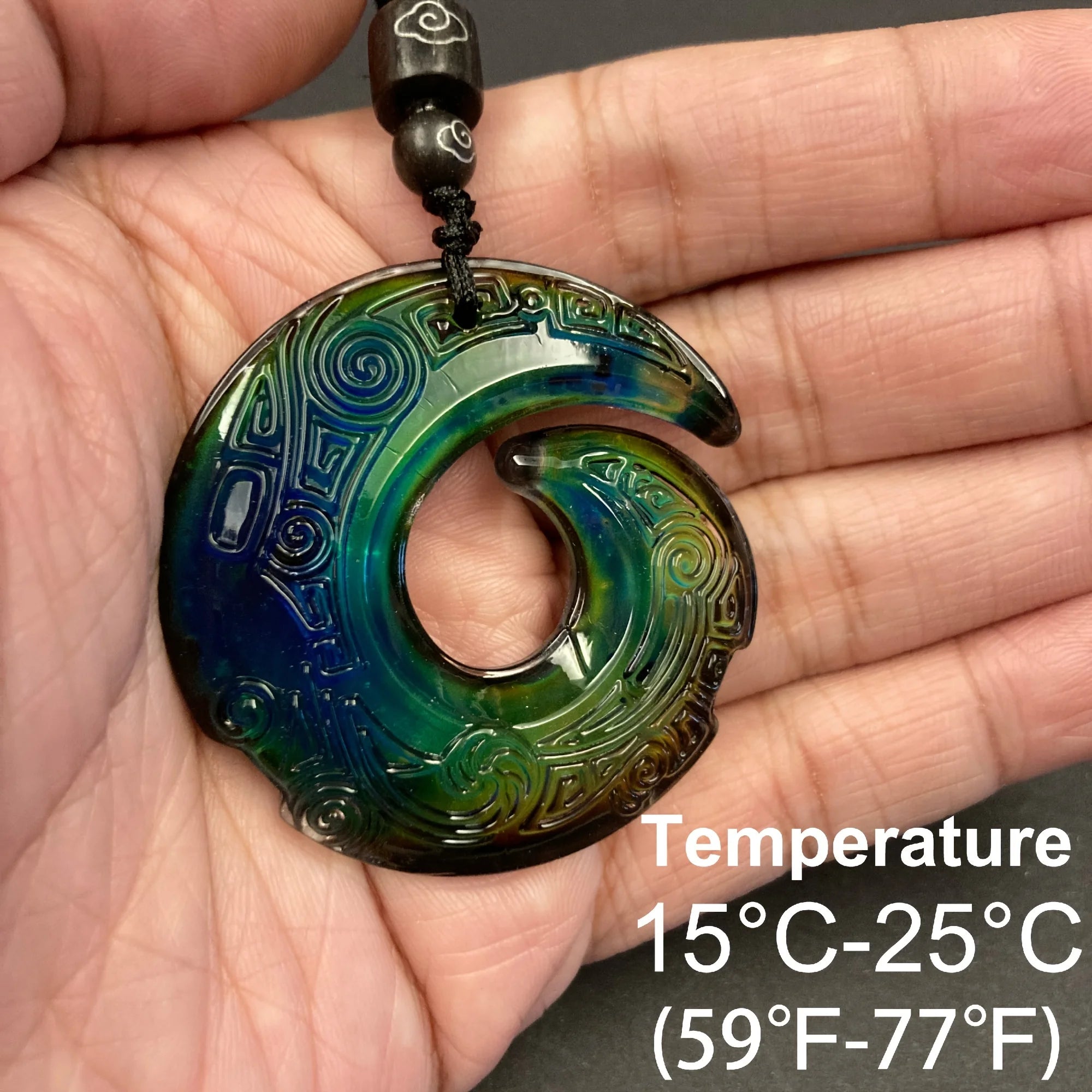 Thermochromic Enso Necklace