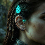 The Whispering Dragon Glow In The Dark Handcrafted Ear Cuff