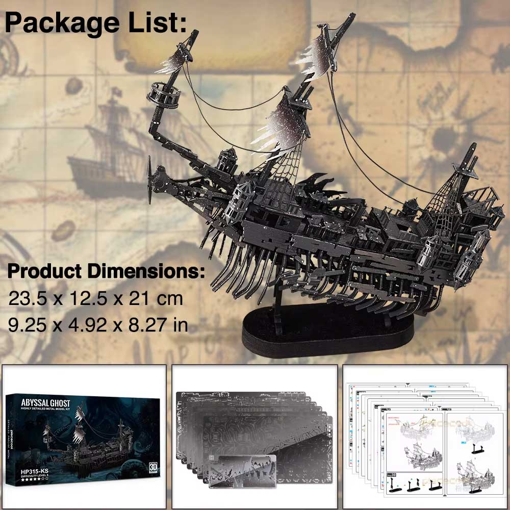 Pirate Ghost Ships 3D Metal Puzzles