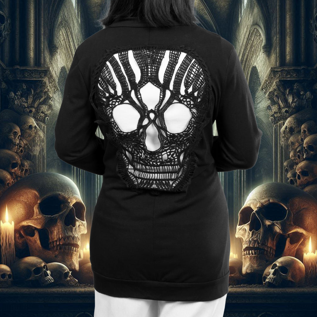 Skull Back Cardigan