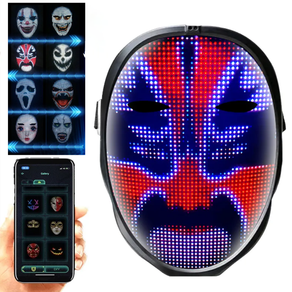 The Many Faced Avatar LED Customizable Face Mask