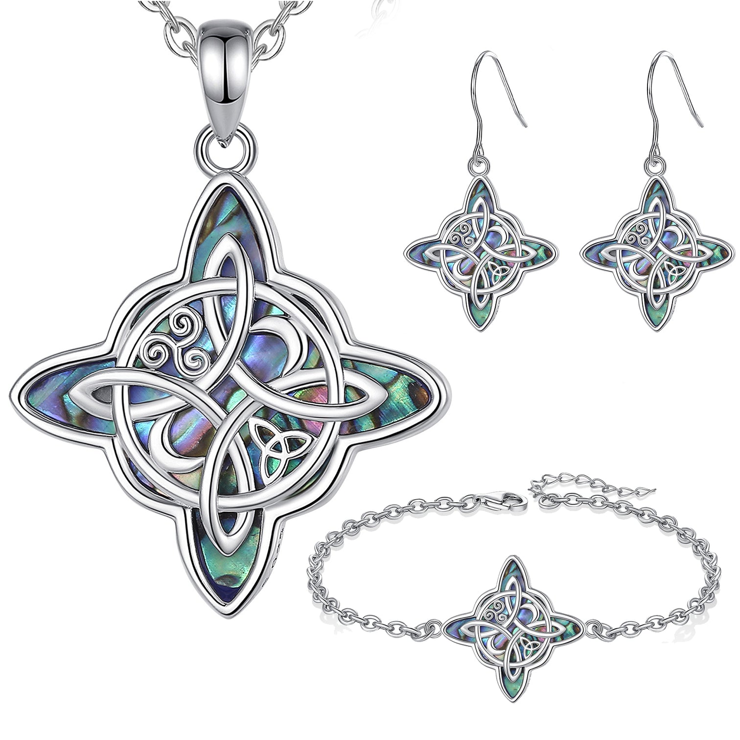 Witch's Knot Sterling Silver Jewelry Set