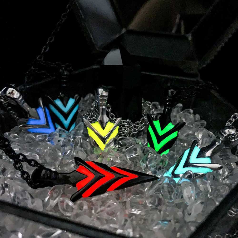 Glow In The Dark Arrowhead Necklaces