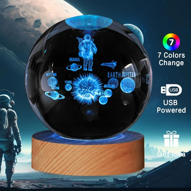 Cosmic Crystal Ball LED Night Light