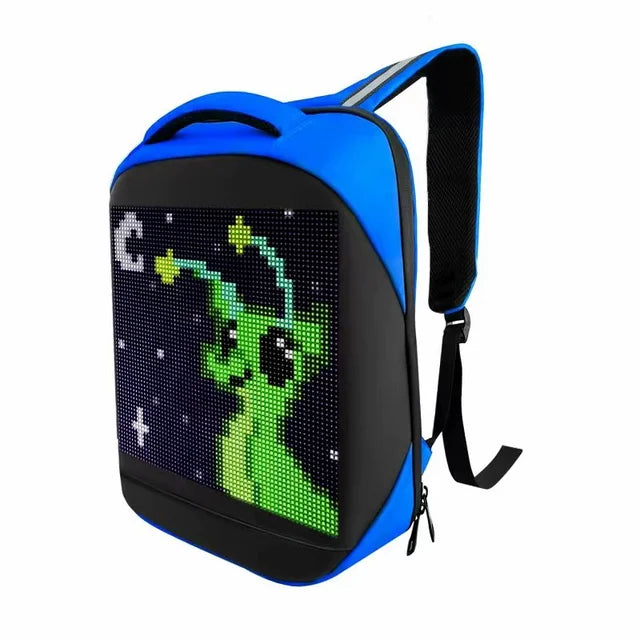 Pixel Art LED Waterproof Backpack