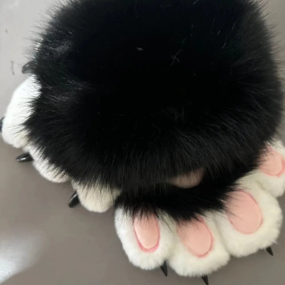 Plush Cat Paw Gloves