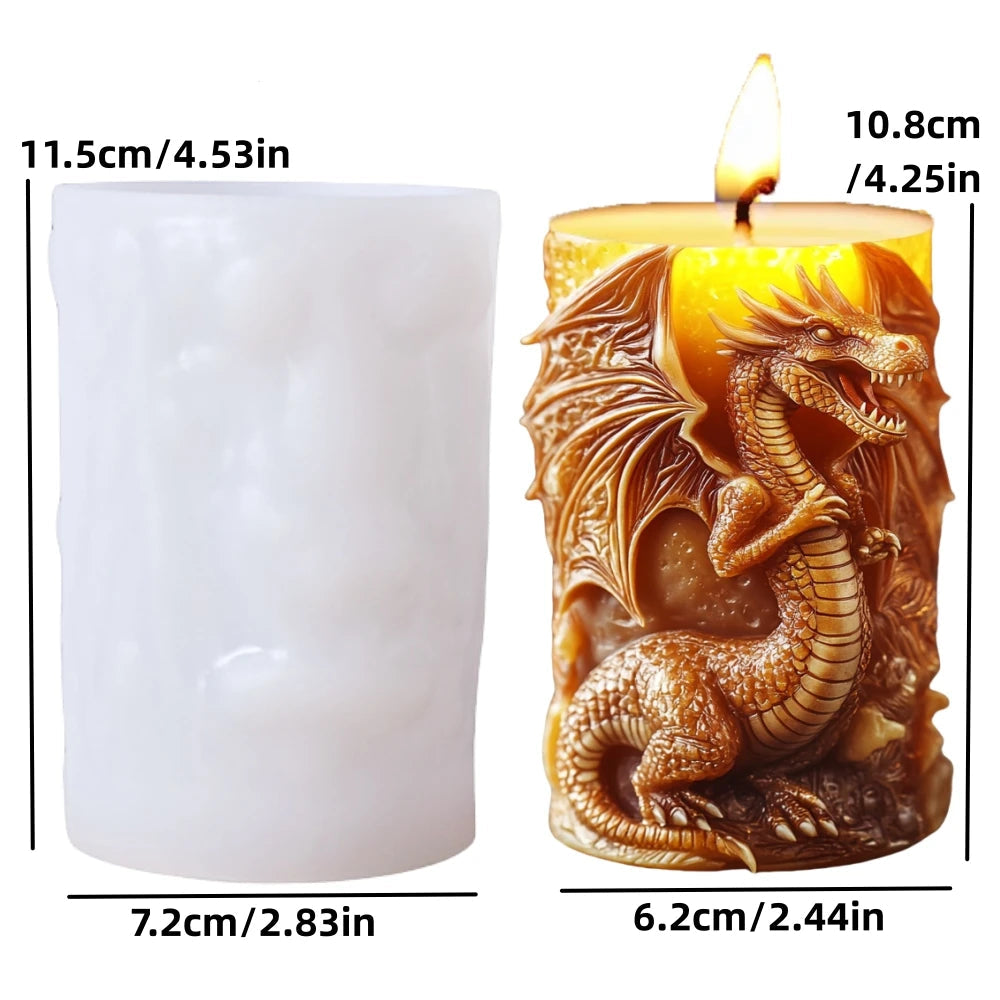 Dragon's Glow Candle Molds