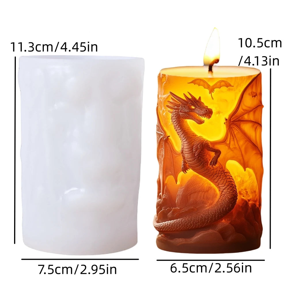 Dragon's Glow Candle Molds