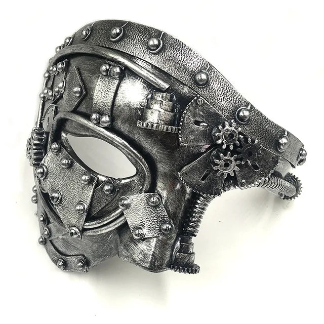 Steampunk Phantom Masquerade Leather Mask