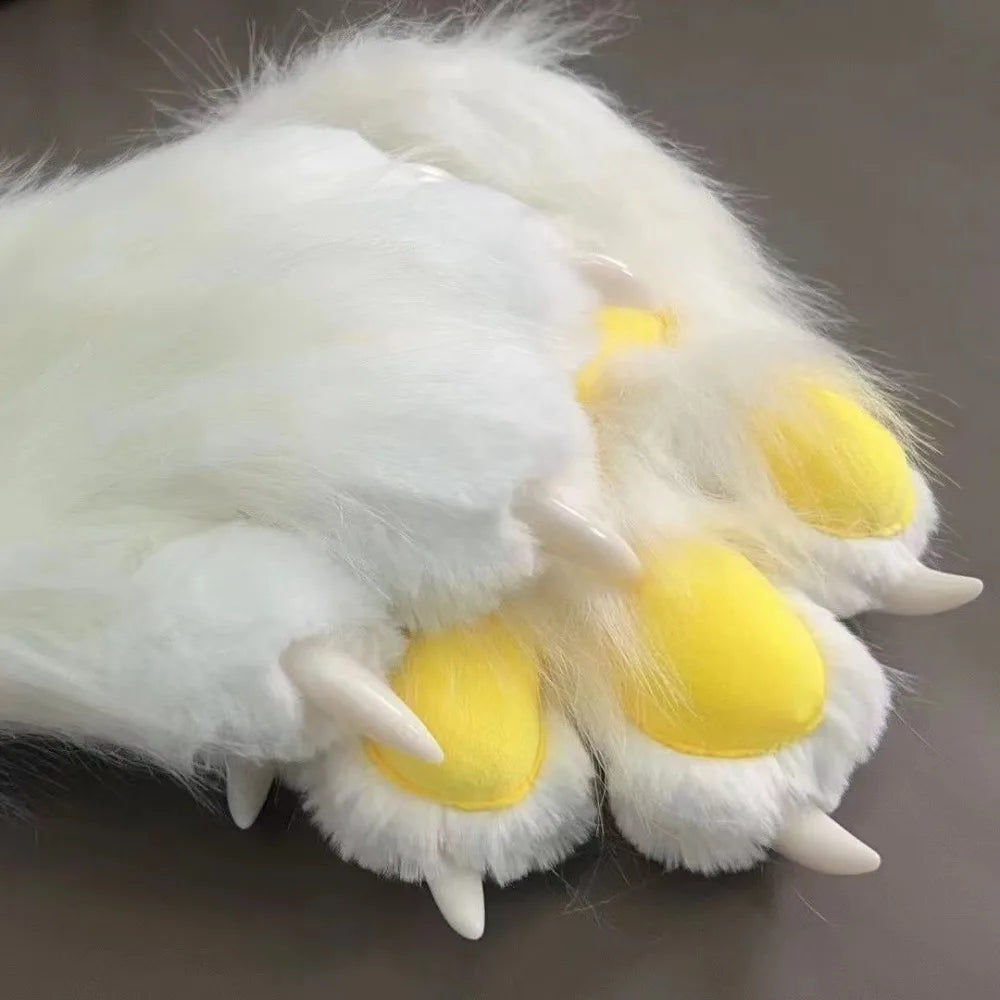 Plush Cat Paw Gloves