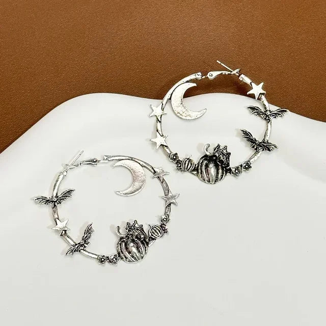 Halloween Night Hoop Earrings