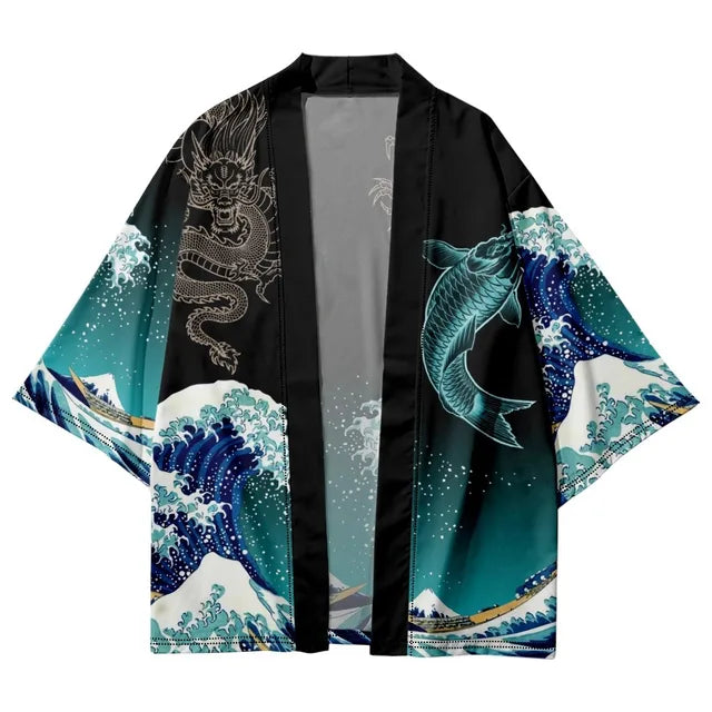 Ukiyo-e Dragon Gate Haori