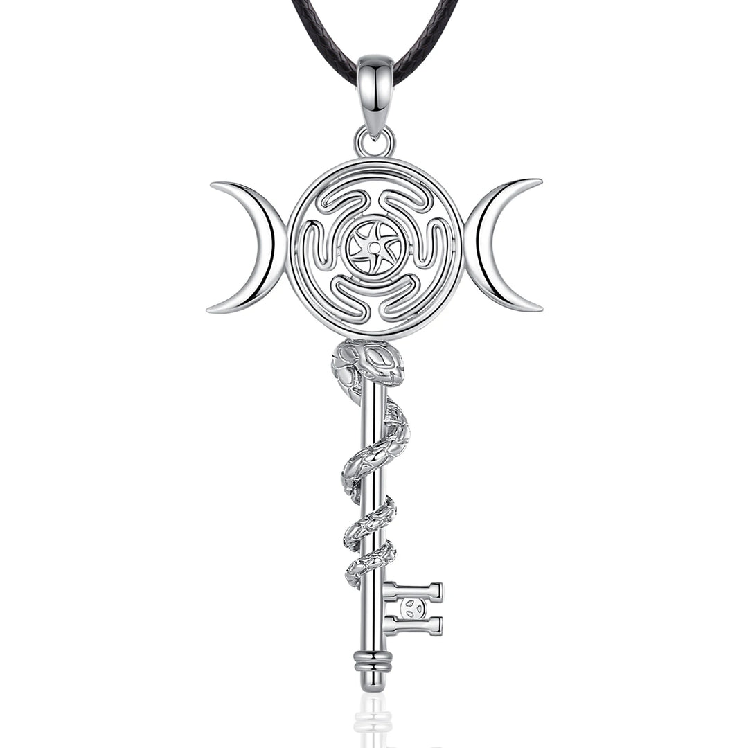 Hecate Key Sterling Silver Necklace