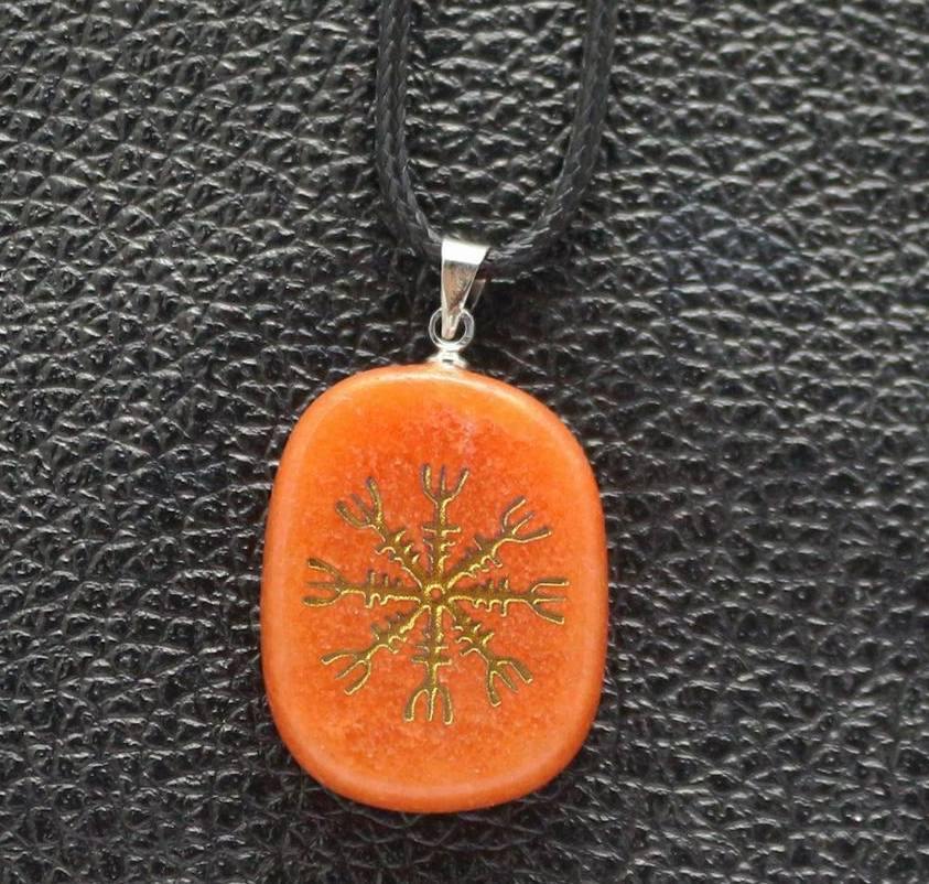 Ægishjálmr Gemstone Necklace - Wyvern's Hoard