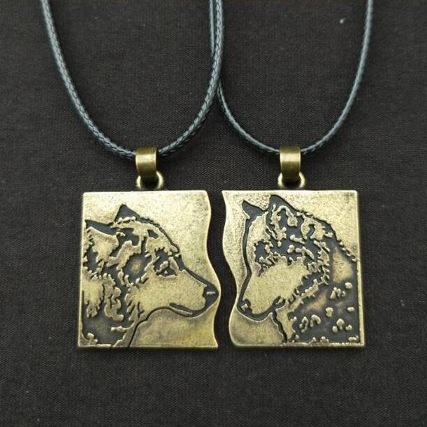 Wolf Lifemates Couples Necklaces