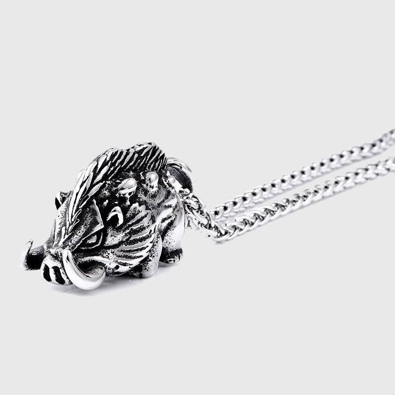 Gullinbursti Boar Talisman Necklace - Wyvern's Hoard