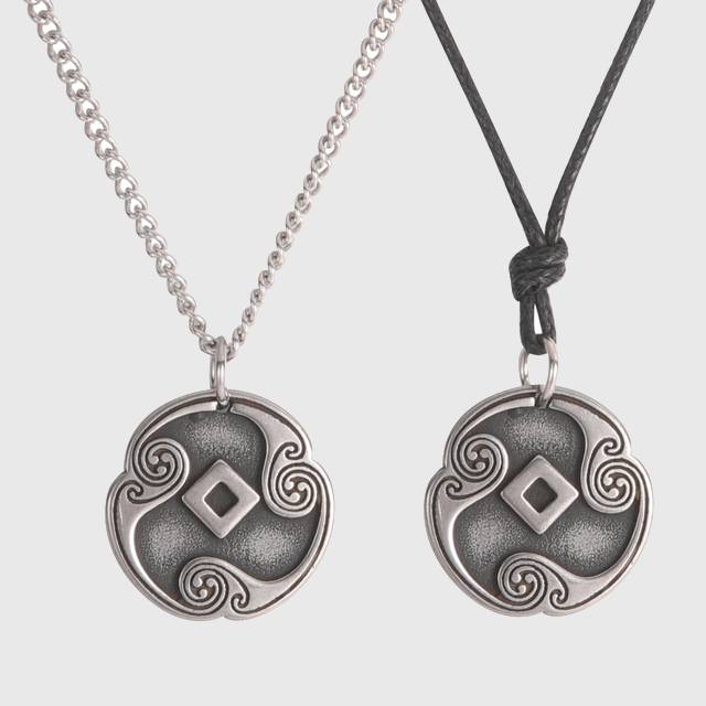 Elder Futhark Runes Medallion Necklace