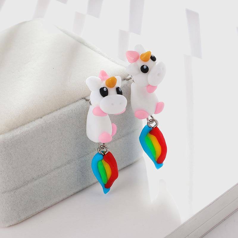 Rainbow Unicorn Earrings