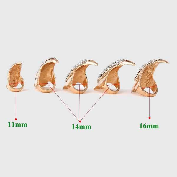 Rhinestone Crystal Claw Rings - Wyvern's Hoard