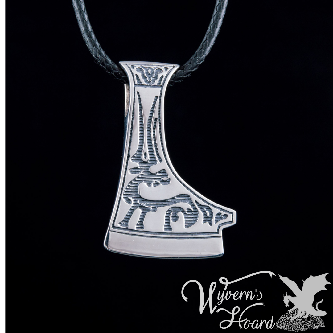 Perun's Axe with Deer Symbol Necklace