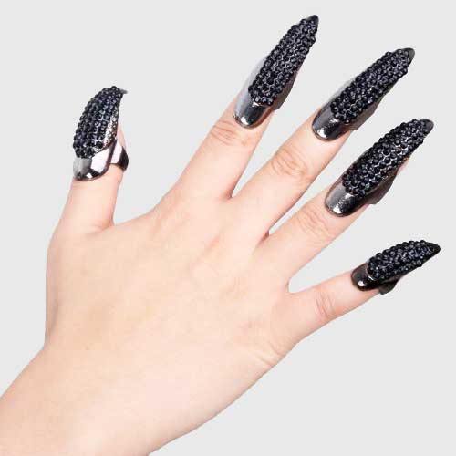 Rhinestone Crystal Claw Rings - Wyvern's Hoard