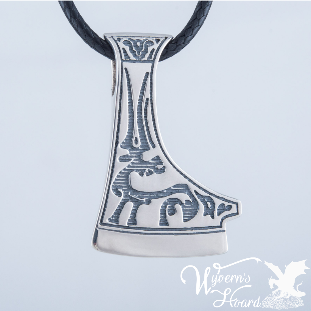 Perun's Axe with Deer Symbol Necklace