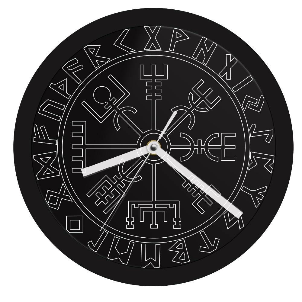 Vegvisir LED Wall Clock - Wyvern's Hoard