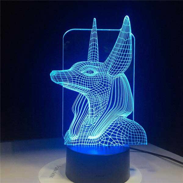 Anubis 3D Hologram Lamp - Wyvern's Hoard