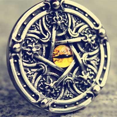 All-Seeing Eye Pentagram Necklace - Wyvern's Hoard